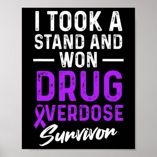 Geneesmiddel Overdosis Bewustzijn Warrior Survivor Poster (Voorkant)