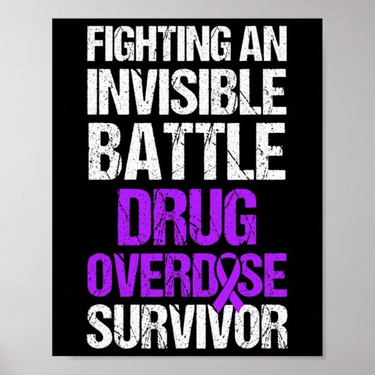 Geneesmiddel Overdosis Bewustzijn Warrior Survivor Poster (Voorkant)