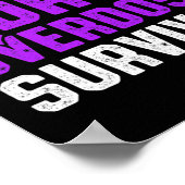 Geneesmiddel Overdosis Bewustzijn Warrior Survivor Poster (Hoek)