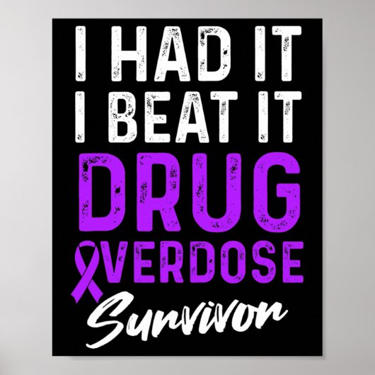 Geneesmiddel Overdosis Bewustzijn Warrior Survivor Poster (Voorkant)