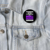 Geneesmiddel Overdosis Bewustzijn Warrior Survivor Ronde Button 5,7 Cm (In situ)