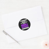Geneesmiddel Overdosis Bewustzijn Warrior Survivor Ronde Sticker (Envelop)