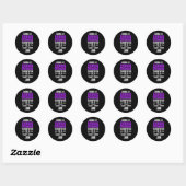 Geneesmiddel Overdosis Bewustzijn Warrior Survivor Ronde Sticker (Vel)