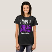 Geneesmiddel Overdosis Bewustzijn Warrior Survivor T-shirt (Voorkant volledig)
