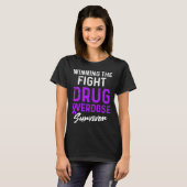 Geneesmiddel Overdosis Bewustzijn Warrior Survivor T-shirt (Voorkant volledig)