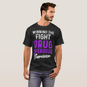 Geneesmiddel Overdosis Bewustzijn Warrior Survivor T-shirt (Voorkant volledig)