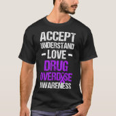 Geneesmiddel Overdosis Bewustzijn Warrior Survivor T-shirt (Voorkant)