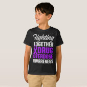 Geneesmiddel Overdosis Bewustzijn Warrior Survivor T-shirt (Voorkant volledig)