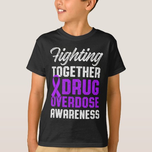 Geneesmiddel Overdosis Bewustzijn Warrior Survivor T-shirt (Voorkant)