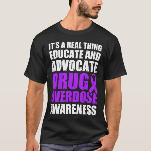 Geneesmiddel Overdosis Bewustzijn Warrior Survivor T-shirt (Voorkant)