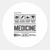 Geneesmiddel Ronde Sticker (Voorkant)