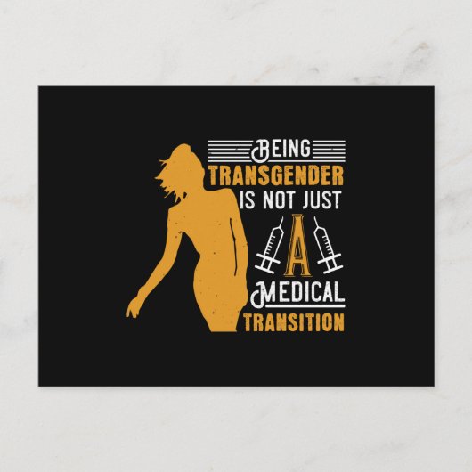 Geneesmiddel transgender Geen overgang Briefkaart (Voorkant)