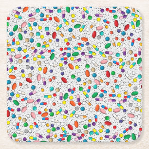 Geneesmiddel verpleegkundige Pharmacy Doctor Pill  Kartonnen Onderzetters