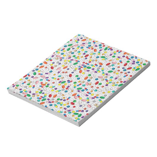 Geneesmiddel verpleegkundige Pharmacy Doctor Pill  Notitieblok (Linkerzijde)