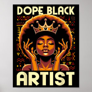 Geneesmiddel Zwarte Kunstenaar Afro-Amerikaanse Ku Poster