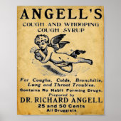 geneesmiddelafdruk - Angells Cough Syrup Poster (Voorkant)
