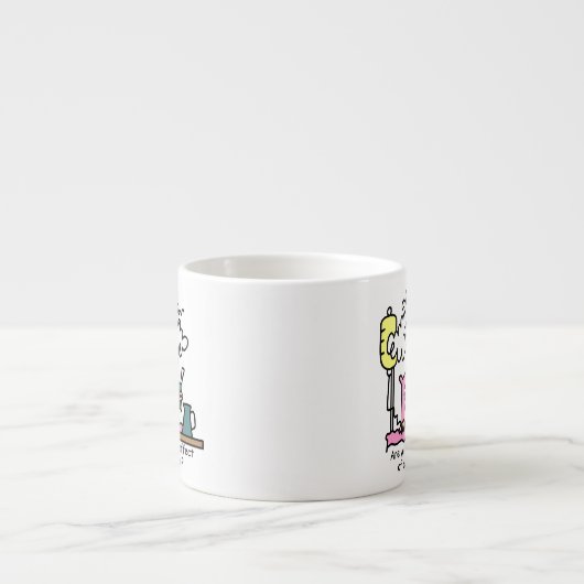 Geneesmiddelbijwerking Humor Espresso Kop (Voorkant)