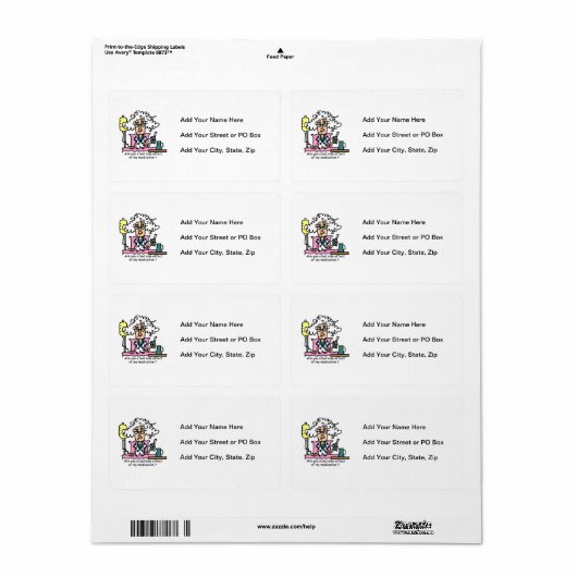 Geneesmiddelbijwerking Humor Etiket (Full Sheet)