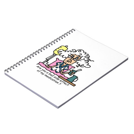 Geneesmiddelbijwerking Humor Notitieboek (Linkerzijde)
