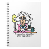 Geneesmiddelbijwerking Humor Notitieboek (Voorkant)