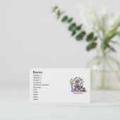 Geneesmiddelbijwerking Humor Visitekaartje (Staand voorkant)