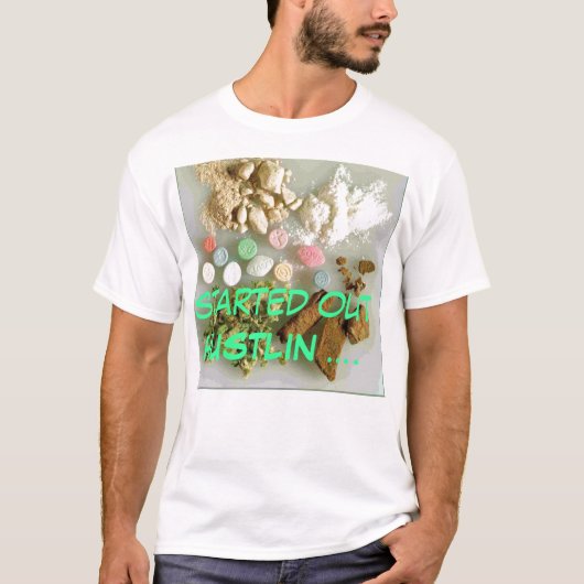 geneesmiddelen, begonnen met HUSTLIN .... T-shirt (Voorkant)