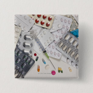 Geneesmiddelen die worden gebruikt bij de behandel vierkante button 5,1 cm