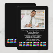 Geneesmiddelen Foto Afstuderen Uitnodiging (Voorkant / Achterkant)