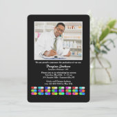 Geneesmiddelen Foto Afstuderen Uitnodiging (Staand voorkant)