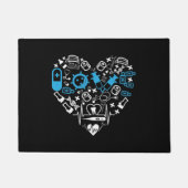 Geneesmiddelen - hart van medische apparatuur deurmat (Voorkant)