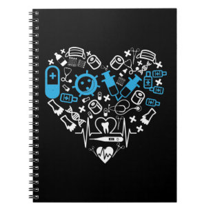 Geneesmiddelen - hart van medische apparatuur notitieboek