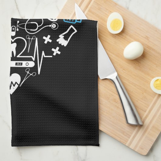 Geneesmiddelen - hart van medische apparatuur theedoek (Quarter Fold)