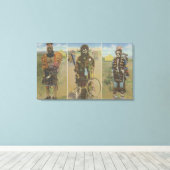 Geneesmiddelen Mannen: Little Ogalala, Spotted Eag Canvas Afdruk (Insitu (Houten vloer))