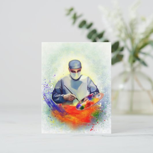 Geneesmiddelenkunst Briefkaart (Staand voorkant)