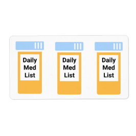 Geneesmiddelenlijst - Dagelijkse PRN-noodsituatie Etiket