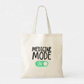 Geneesmiddelenmodus ingeschakeld tote bag (Achterkant)