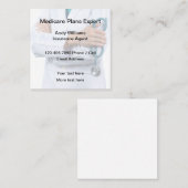 Geneesmiddelenplannen Deskundige ziektekostenverze Vierkante Visitekaartje (Voorkant / Achterkant)
