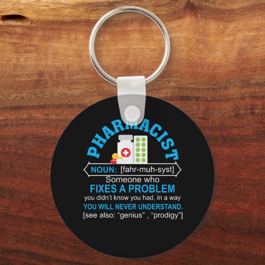 Geneesmiddelenprobleem Sleutelhanger (Voorkant)