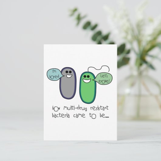 Geneesmiddelenresistentie Briefkaart (Staand voorkant)