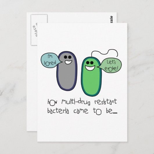 Geneesmiddelenresistentie Briefkaart (Voorkant / Achterkant)