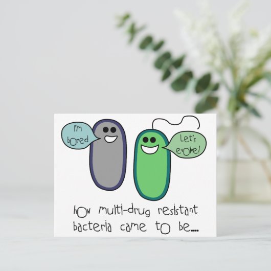 Geneesmiddelenresistentie Briefkaart (Staand voorkant)