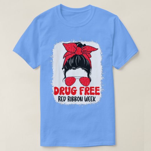 Geneesmiddelenvrije rode lintjes Weer T-shirt (Design voorkant)