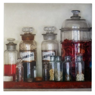 geneesmiddelflessen tegeltje