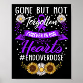 Geneesmiddeloverdosering Bewustwording Niet verget Poster (Voorkant)