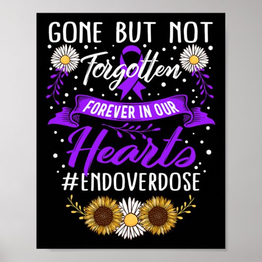 Geneesmiddeloverdosering Bewustwording Niet verget Poster (Voorkant)