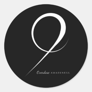 Geneesmiddeloverdosering Ronde Sticker