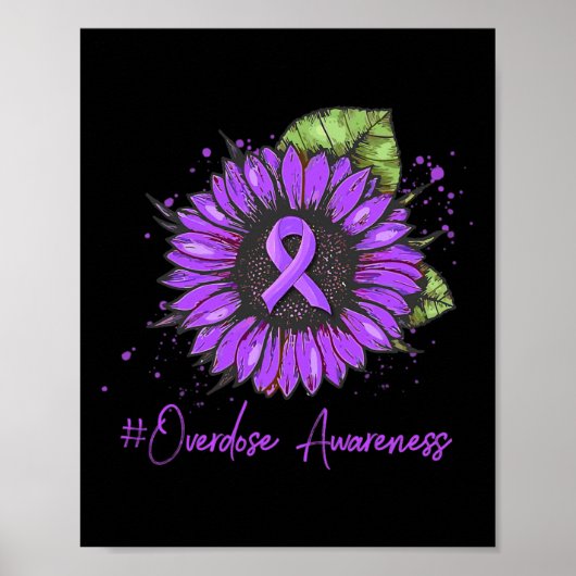 Geneesmiddeloverdoseringsbewustzijn Lint Geneesmid Poster (Voorkant)