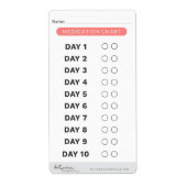 Geneesmiddeltraceerlabels Etiket (Voorkant)