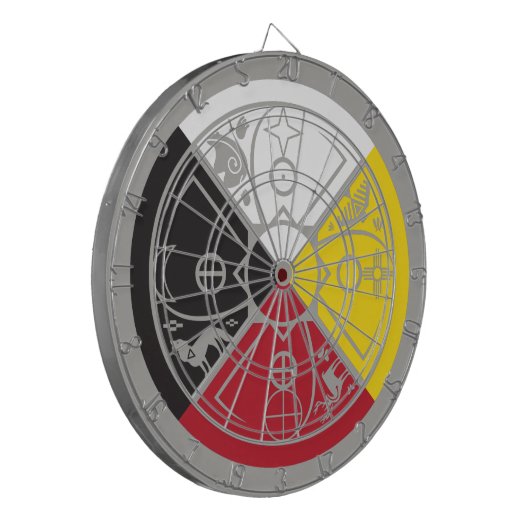 geneesmiddelwiel heilige ring dartbord (Voorkant Links)