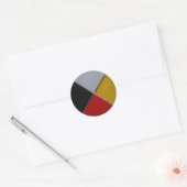 Geneesmiddelwiel Ronde Sticker (Envelop)